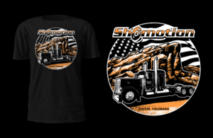 Shomotion Red Rocks T-Shirt Design | Design de T-shirt par D'Mono