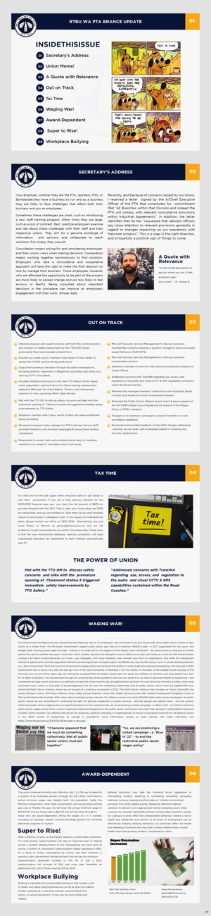Newsletter Design by pb for Rail Tram and Bus Union | Design: #27166257