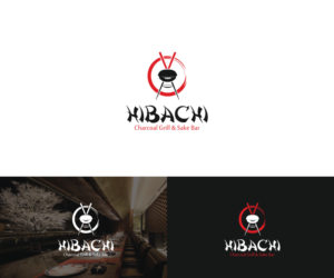 Hibachi, Charcoal Grill & Sake Bar | Logo Design by Iris 3