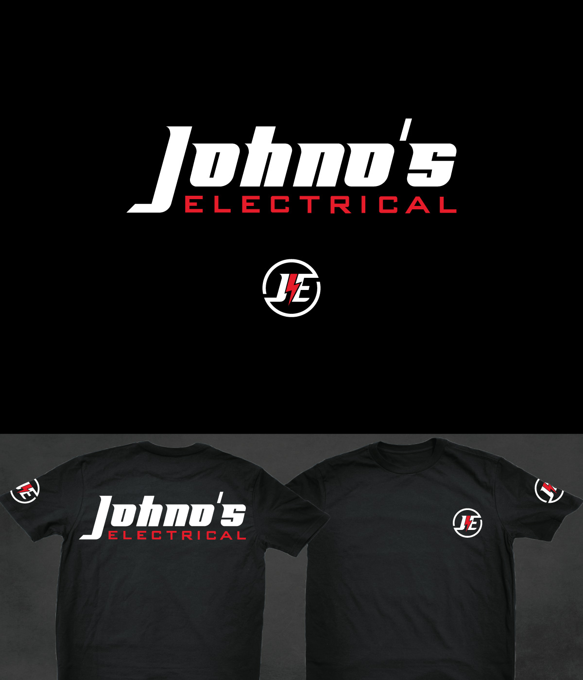 Diseño de Camiseta por SpaGGy para Johnos Electrical | Diseño #27159361