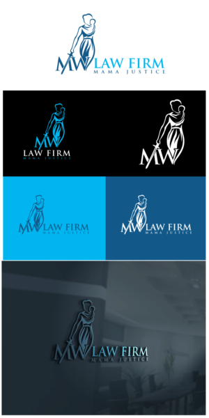 Mama Justice  MW Law Firm | Logo Design by Classy Custom