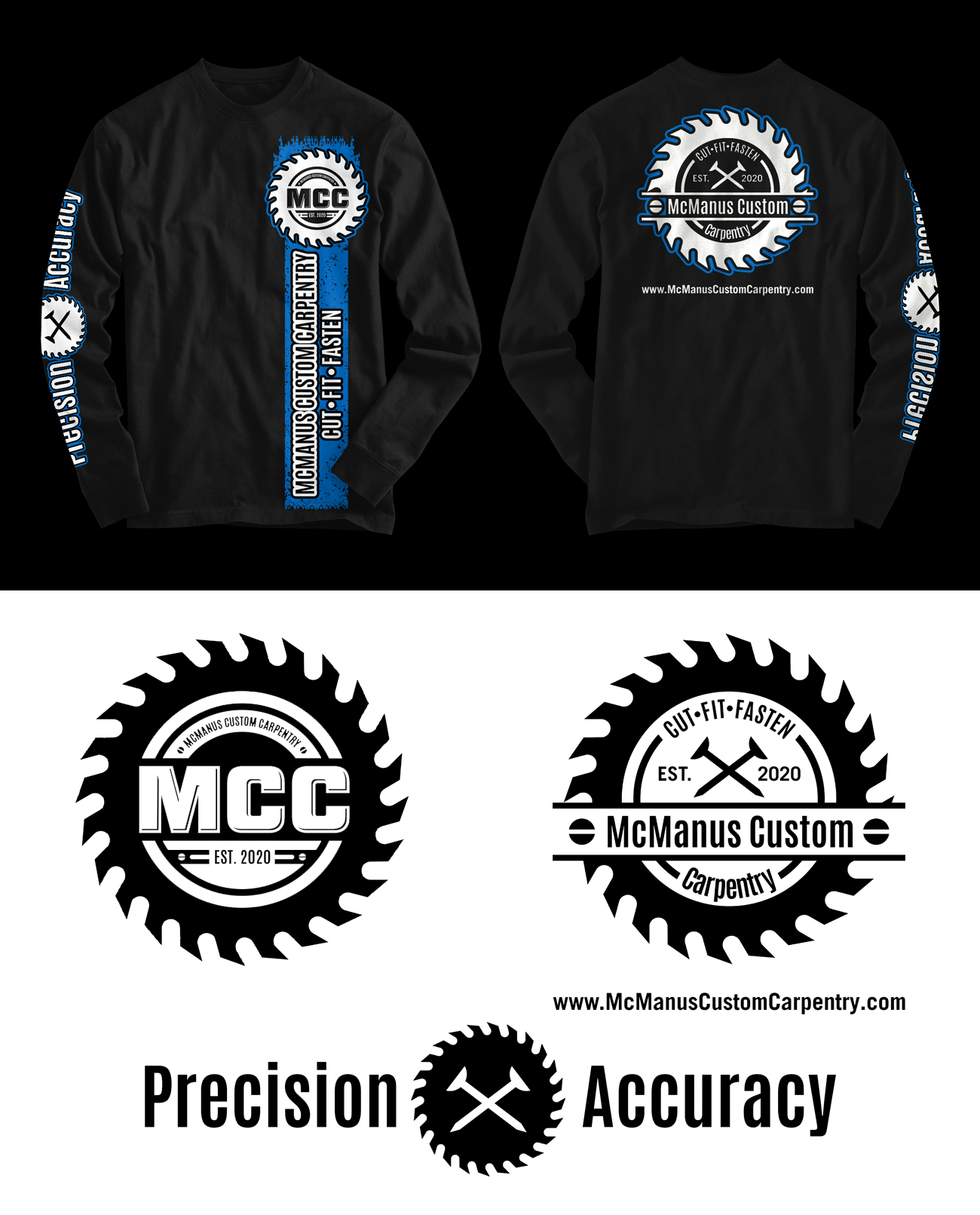 Logo Design by D'Mono for McManus Custom Carpentry | Design #27170272