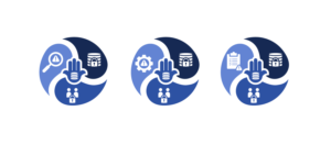 3 step process method diagram for presentations | Grafik-Design von Rickyy