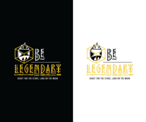 "Be legendary" is the brand name, the motta of the brand is "Shoot for the Stars, land on the moon"   | Logo-Design von rimu