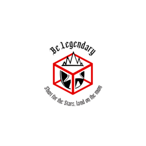 "Be legendary" is the brand name, the motta of the brand is "Shoot for the Stars, land on the moon"   | Logo Design by ThiagoB