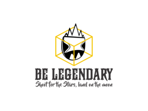 "Be legendary" is the brand name, the motta of the brand is "Shoot for the Stars, land on the moon"   | Diseño de Logo por BNdesigner