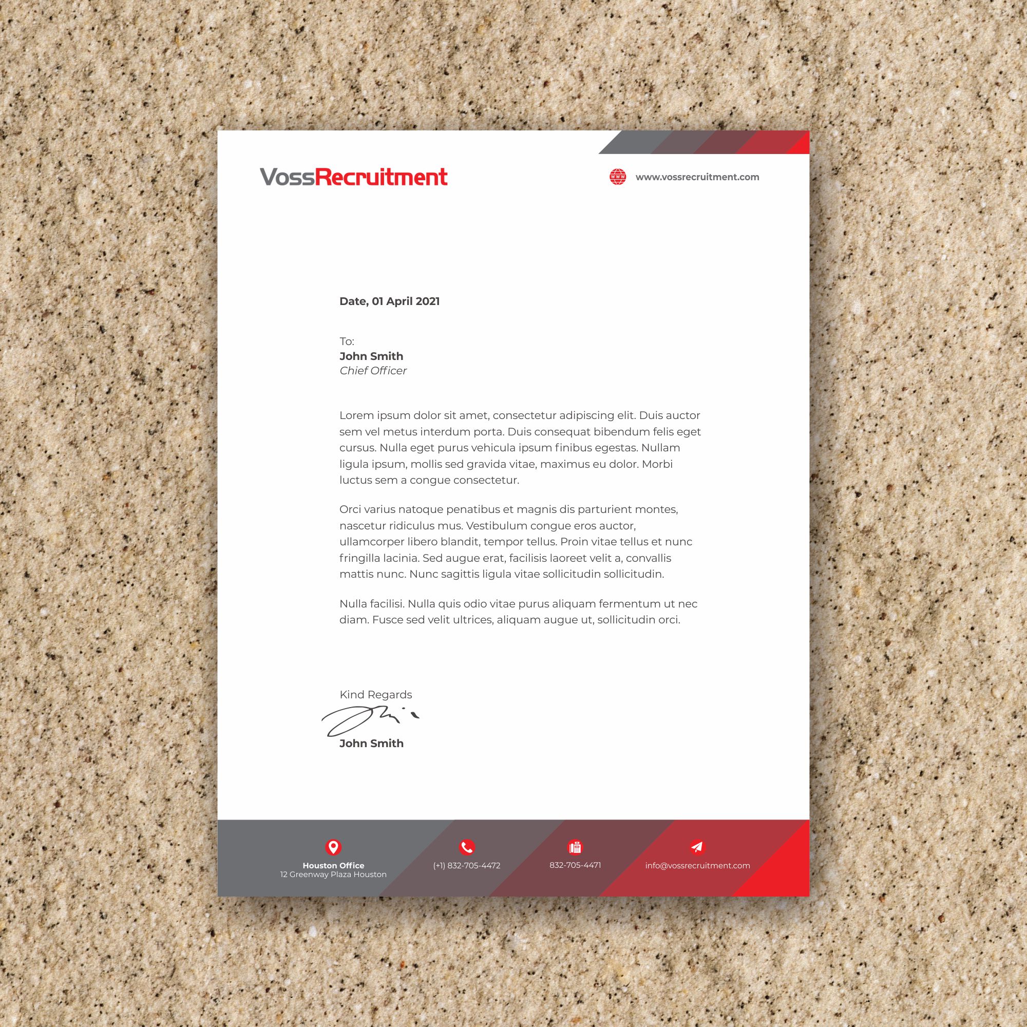 Letterhead Design by nng for this project | Design #27169752