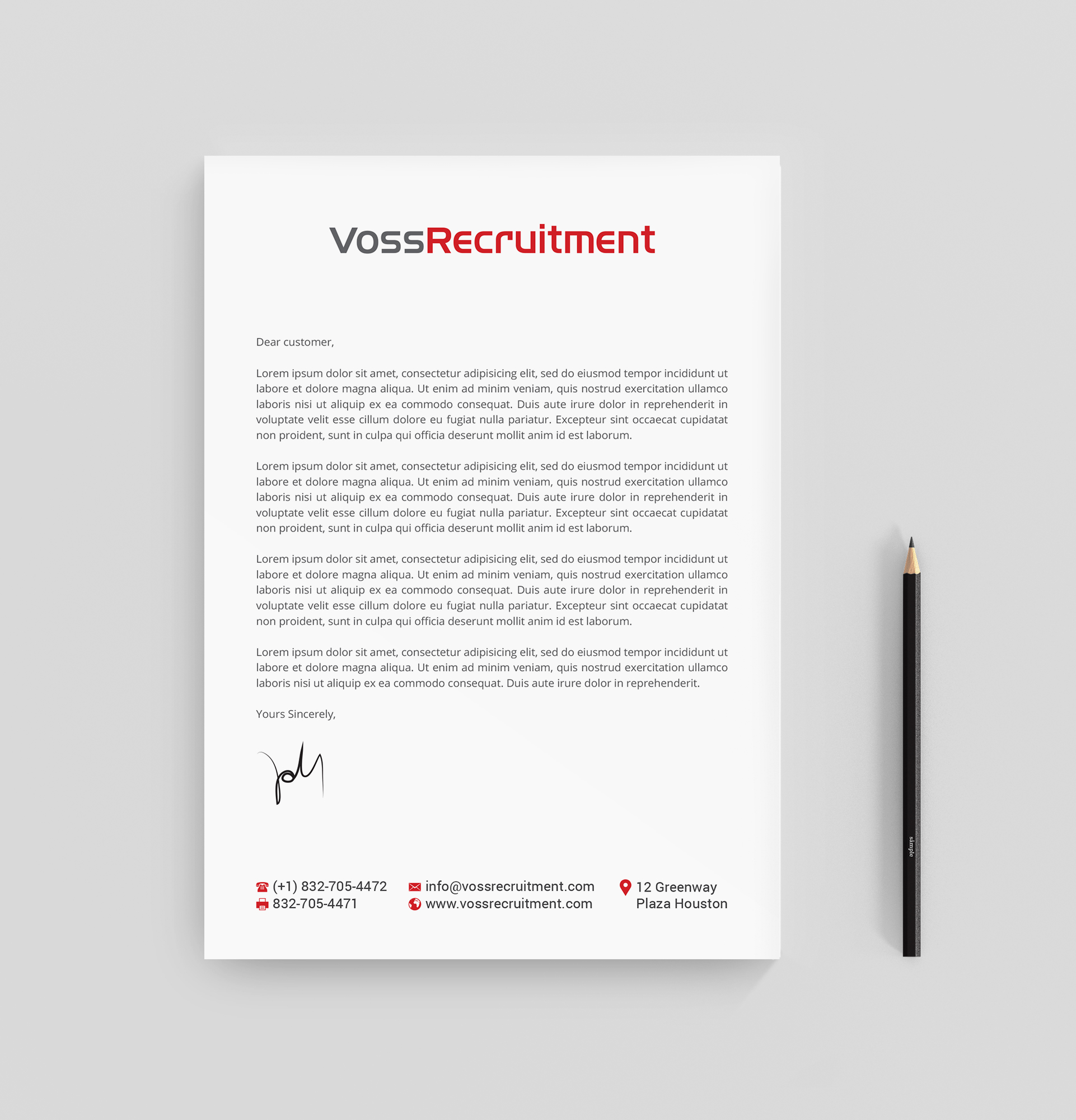 Letterhead Design by R.design for this project | Design #27167236