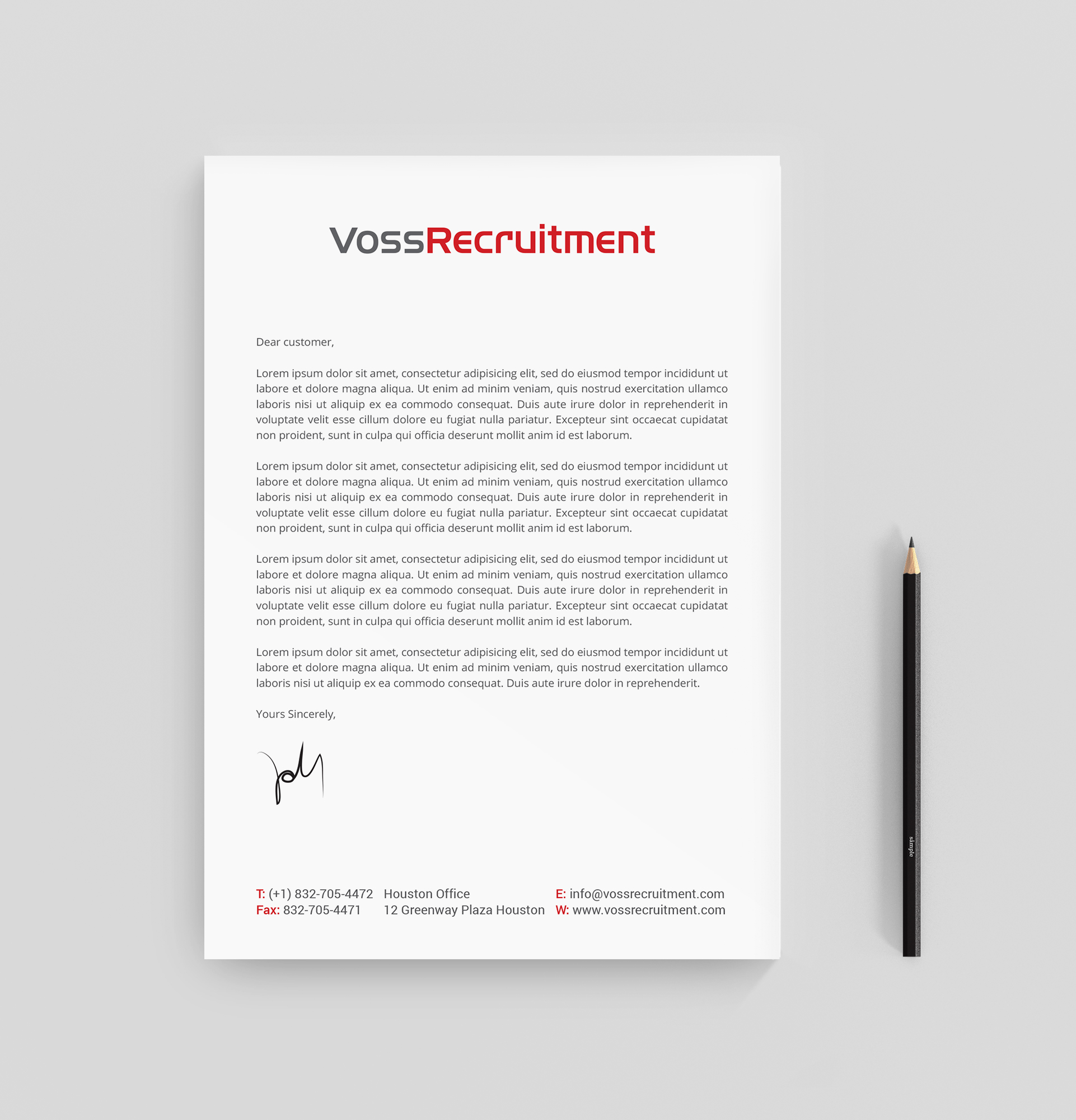 Letterhead Design by R.design for this project | Design #27167255