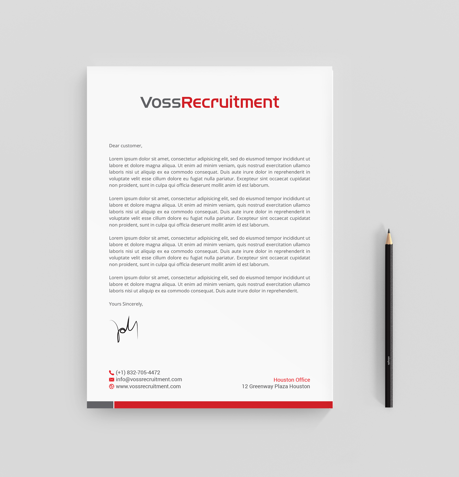 Letterhead Design by R.design for this project | Design #27167267