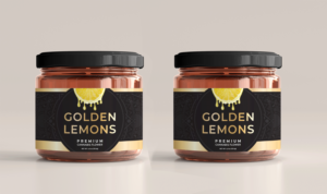 Cannabis Glass Jar Label for California Cannabis Company | Diseño de Etiqueta por White Diary