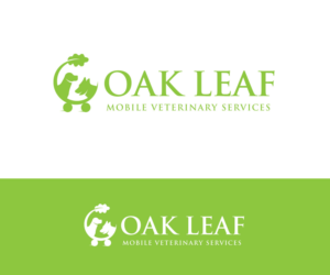 Oak Leaf Mobile Veterinary Services | Logo Design by rimu