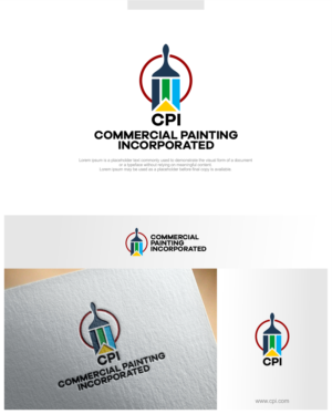 Logo Design by momo57 for Commercial Painting Inc | Design #27185534