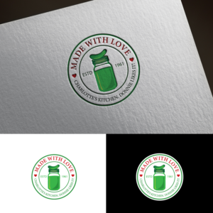 Made with love.  Charlotte's Kitchen.  Donnie likes it!   Estd. 1961. | Design de Logo par sankar999