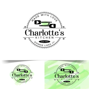 Made with love.  Charlotte's Kitchen.  Donnie likes it!   Estd. 1961. | Design de Logo par ZeneFashions