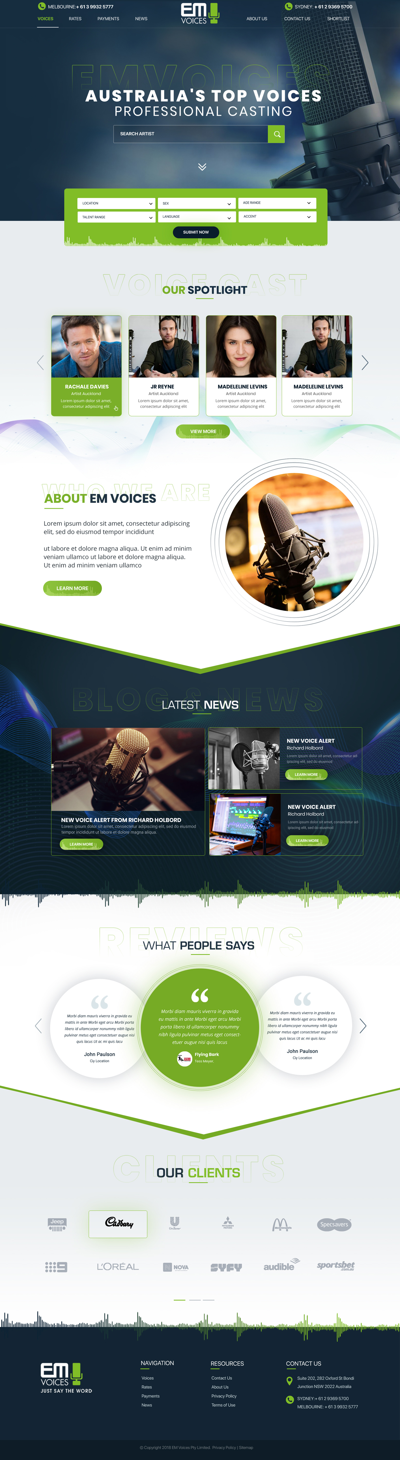 Web Design by Blue Sparrow for Bias | Design #27201153