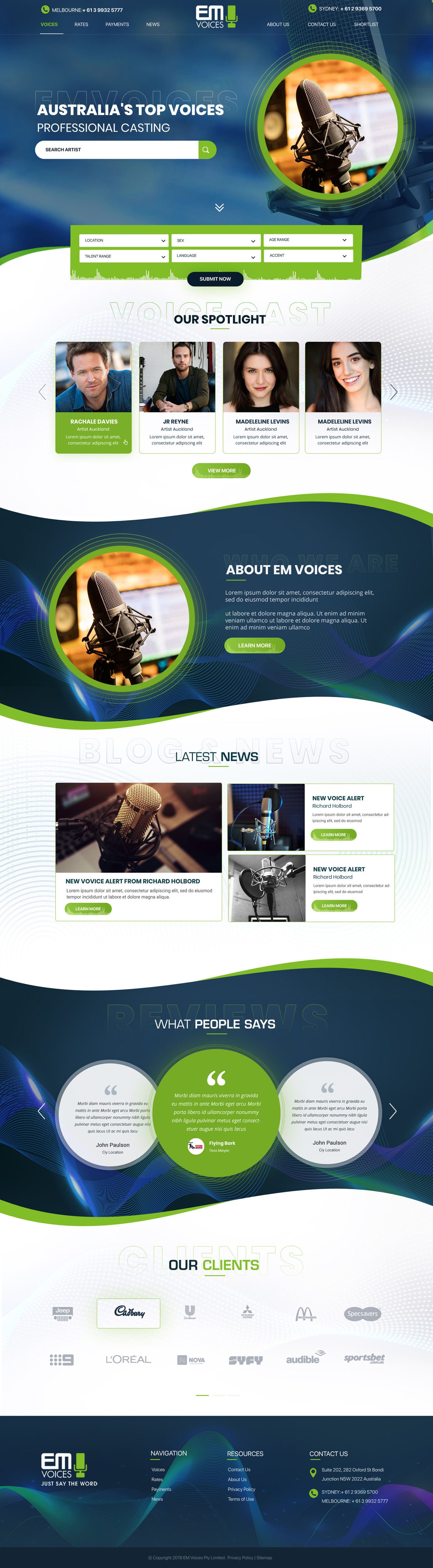 Web Design by Blue Sparrow for Bias | Design #27201155