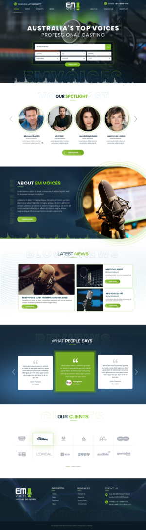Existing WP site needs a fresh look (design only) | Diseño Web por Blue Sparrow