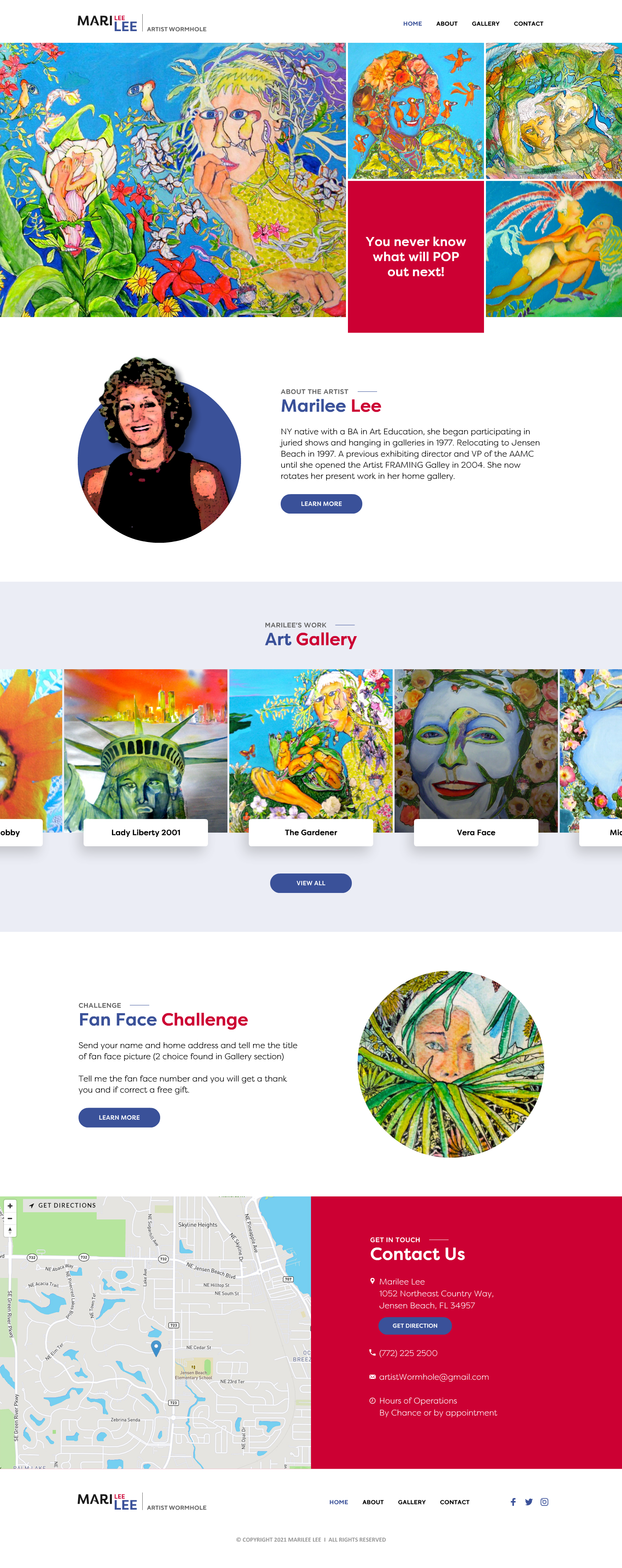 Web Design by -Marc- for Artist Wormhole | Design #27182212