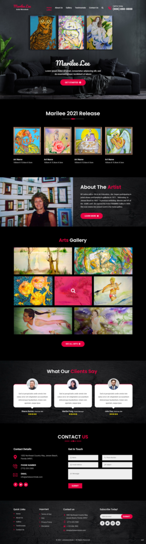 Diseño Web por pb para Artist Wormhole | Diseño: #27170625