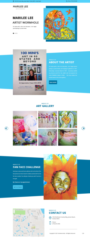 Diseño Web por pb para Artist Wormhole | Diseño: #27170628