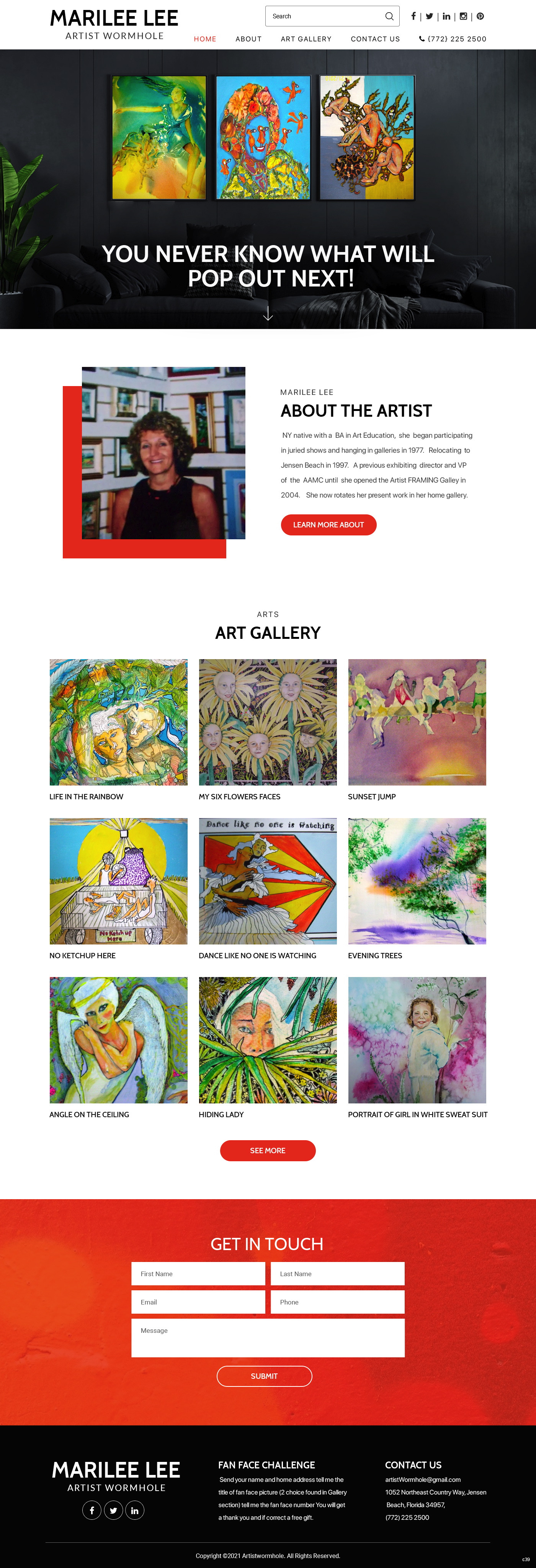 Diseño Web por pb para Artist Wormhole | Diseño #27170635