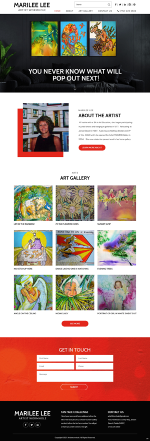 Diseño Web por pb para Artist Wormhole | Diseño: #27170635