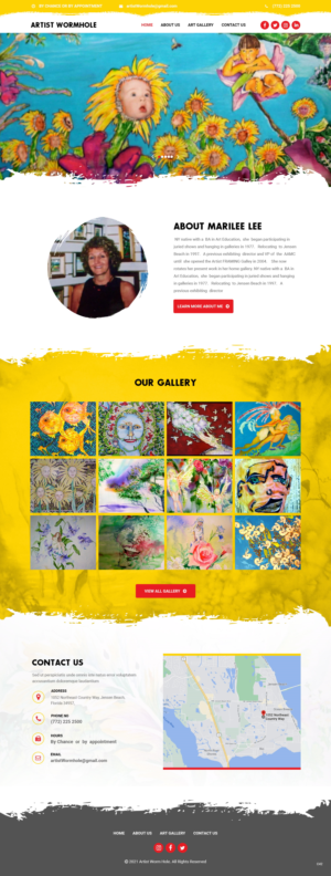 Diseño Web por pb para Artist Wormhole | Diseño: #27170636