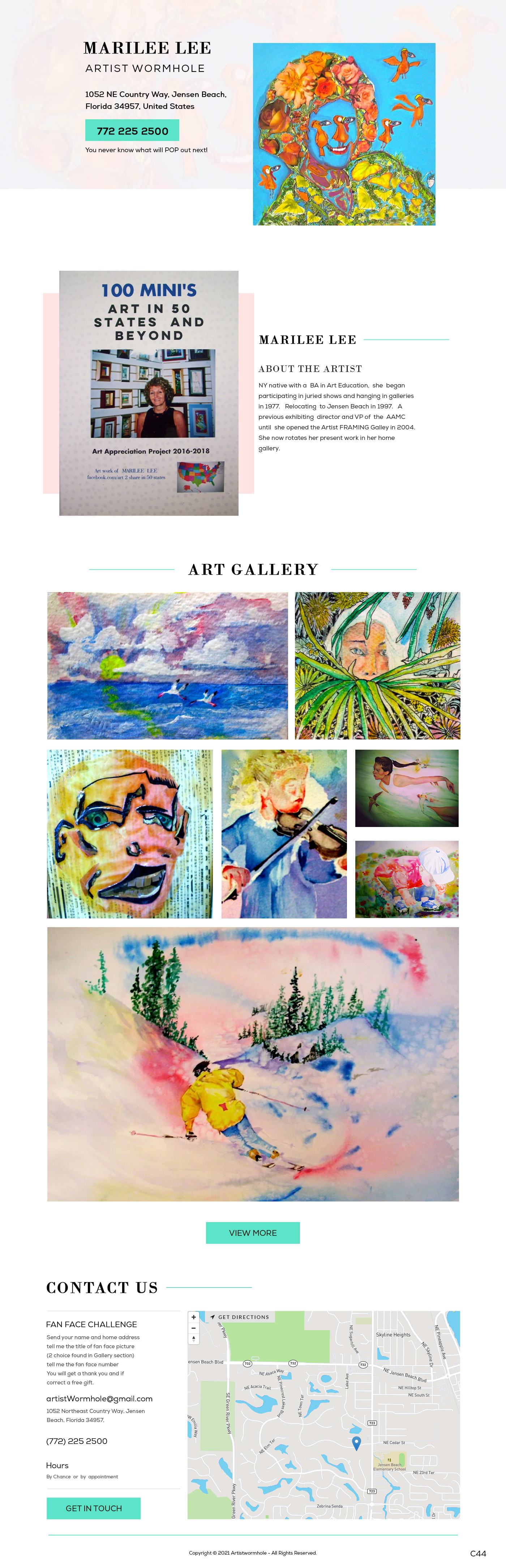 Web Design by pb for Artist Wormhole | Design #27170640