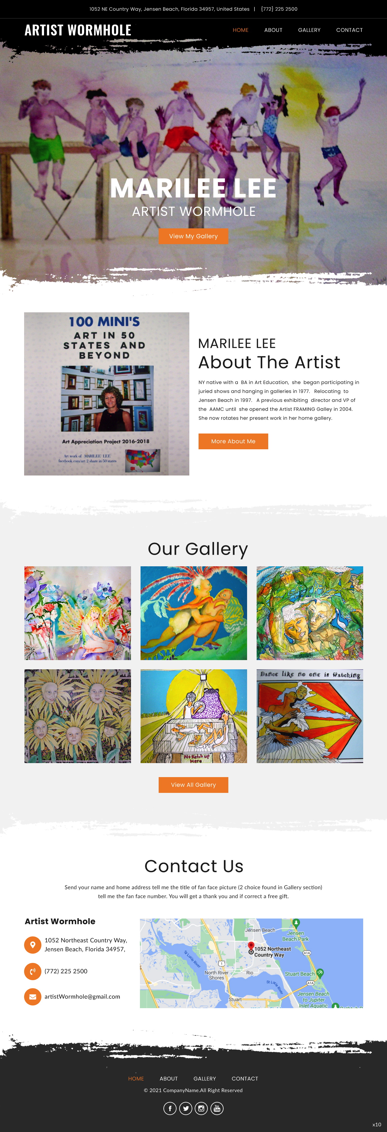 Web Design by pb for Artist Wormhole | Design #27170641