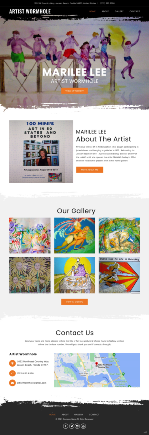 Diseño Web por pb para Artist Wormhole | Diseño: #27170641