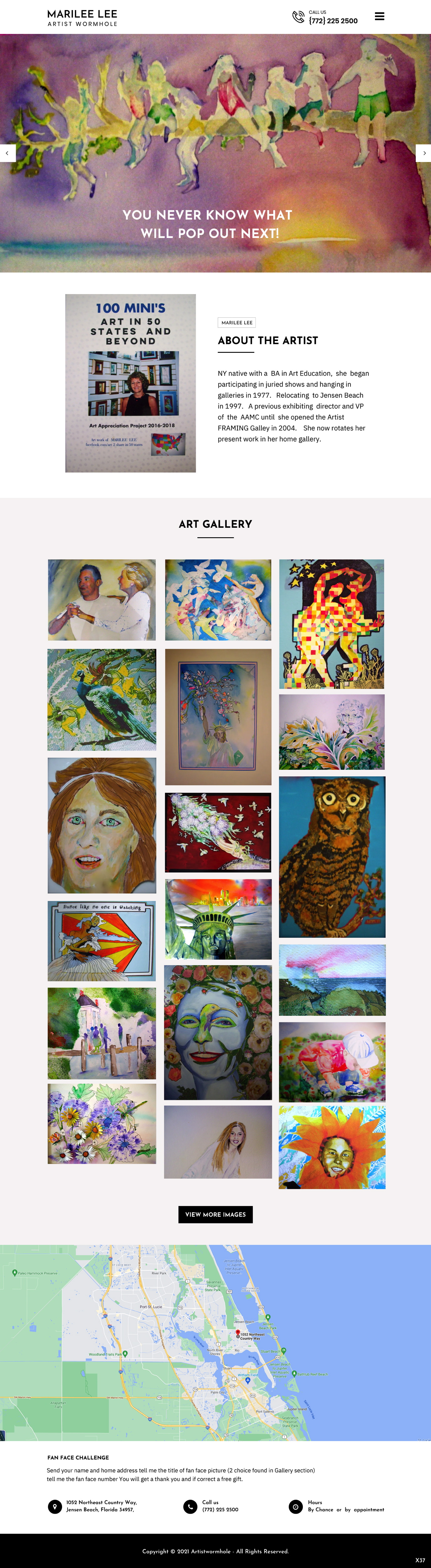 Web Design by pb for Artist Wormhole | Design #27170642