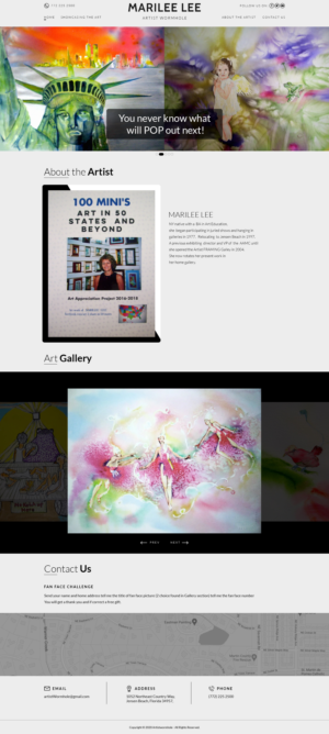 Diseño Web por Abhinav Katiyar para Artist Wormhole | Diseño: #27170826
