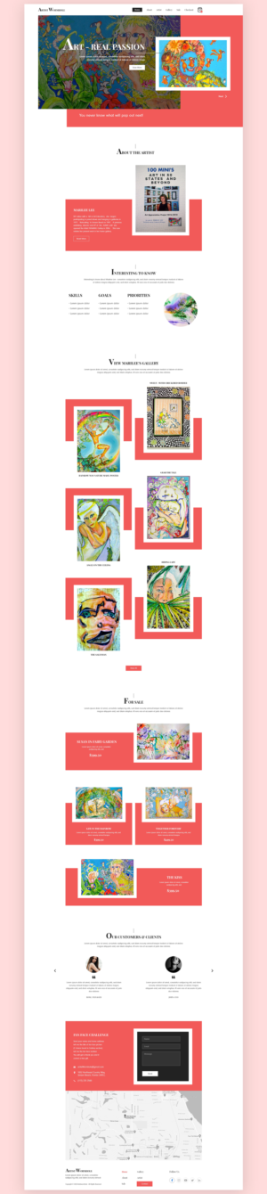Web Design by Cre8r for Artist Wormhole | Design #27182307