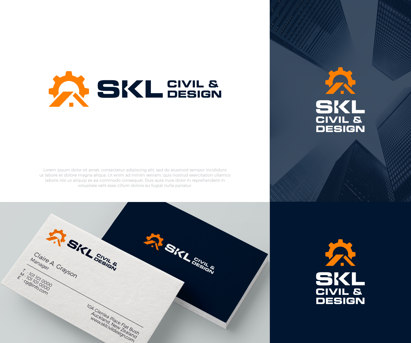 Logo Design by airborne for SKL Civil & Design | Design #27176389