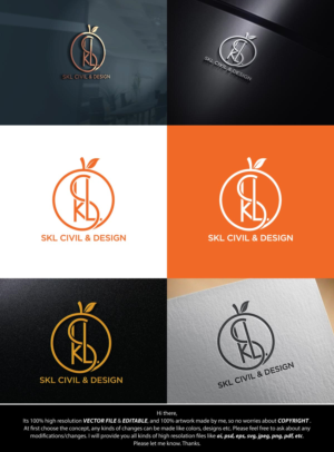 Logo Design by FireflyArt for SKL Civil & Design | Design: #27171558