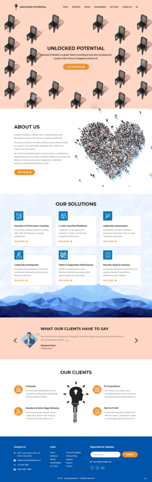 Diseño Web por pb para Unlocked Potential | Diseño: #27175470