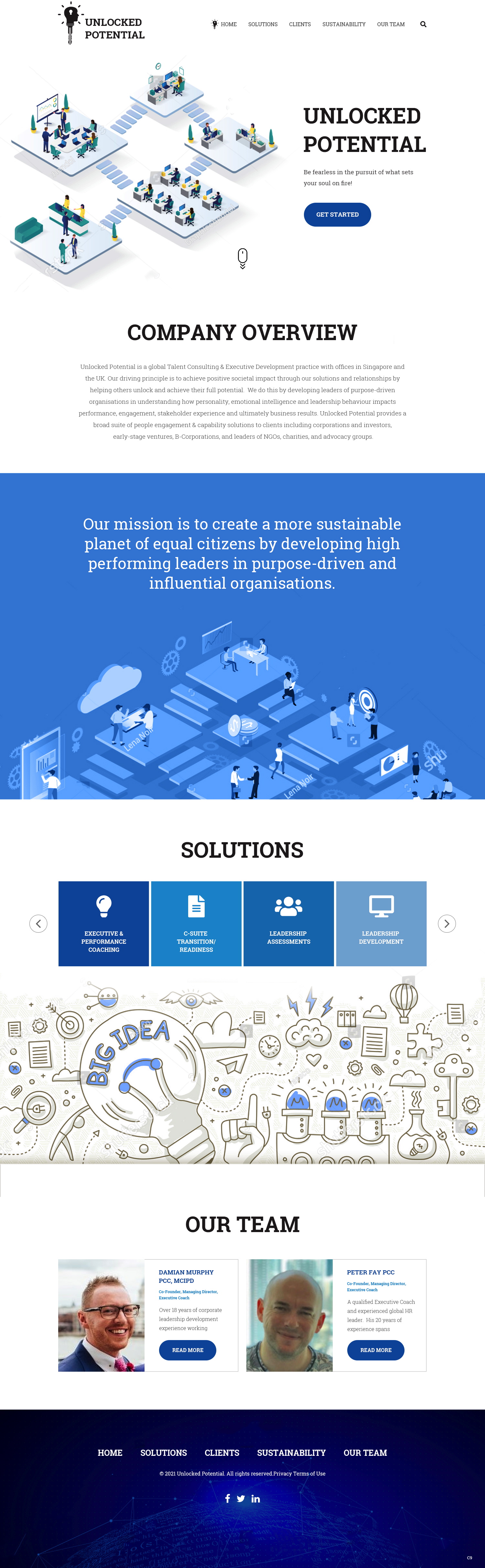 Web Design by pb for Unlocked Potential | Design #27175472