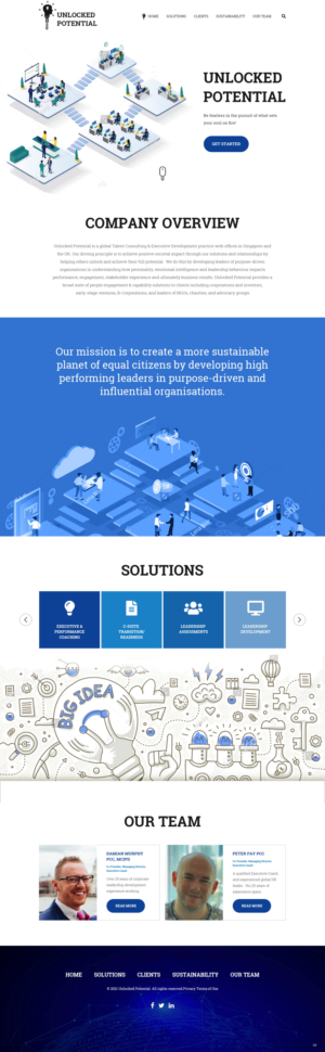 Web Design by pb for Unlocked Potential | Design: #27175472