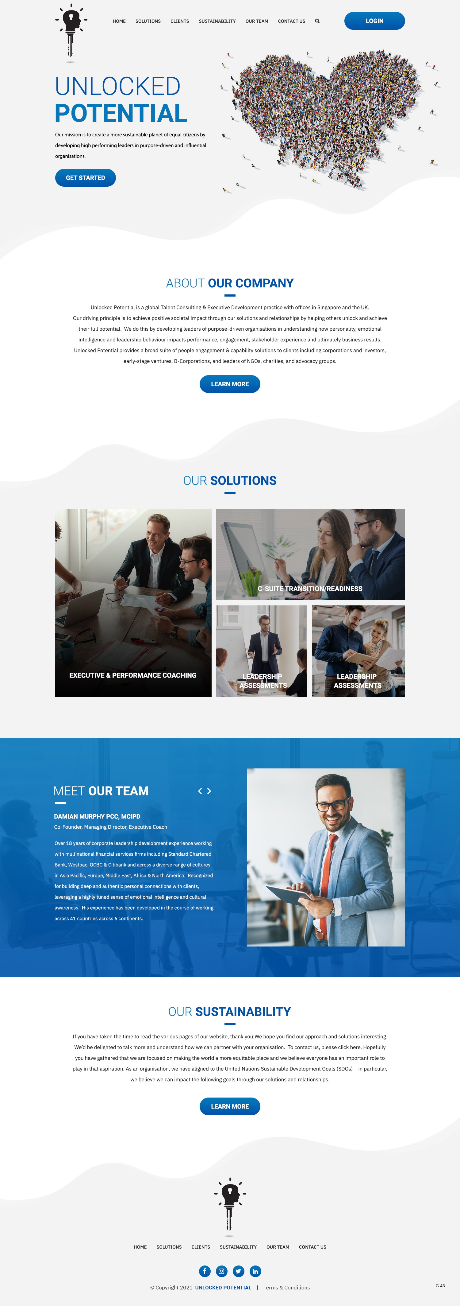 Web Design by pb for Unlocked Potential | Design #27175474