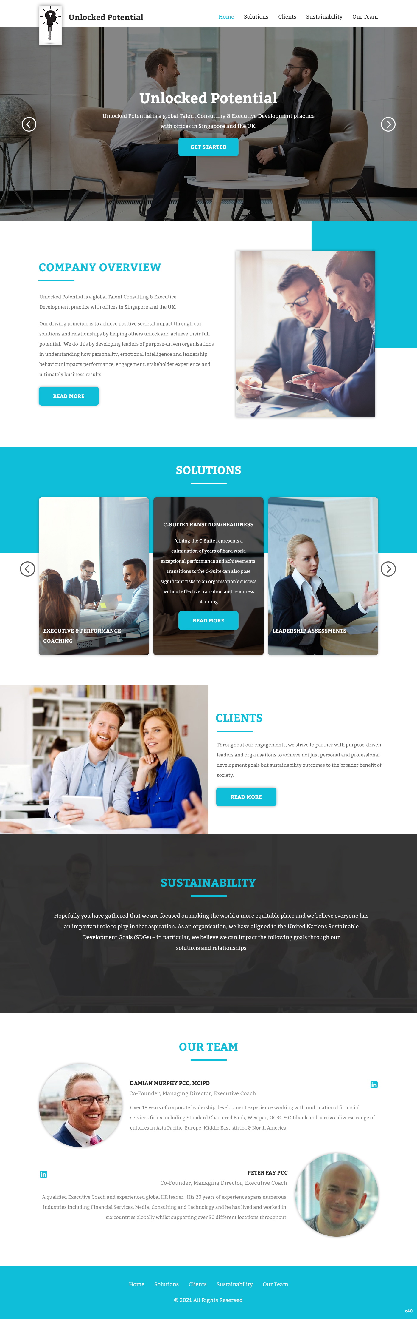 Web Design by pb for Unlocked Potential | Design #27175477
