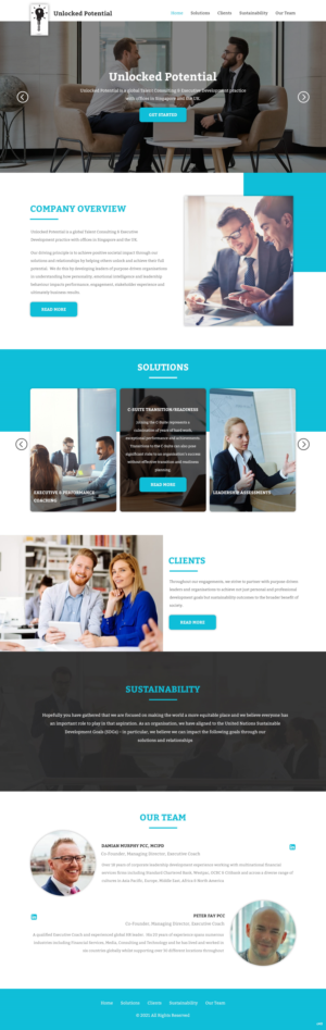 Diseño Web por pb para Unlocked Potential | Diseño: #27175477