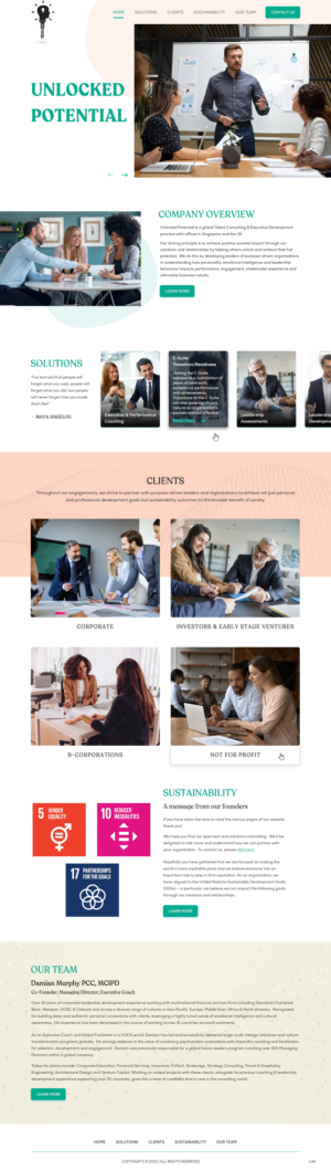 Diseño Web por pb para Unlocked Potential | Diseño: #27175478