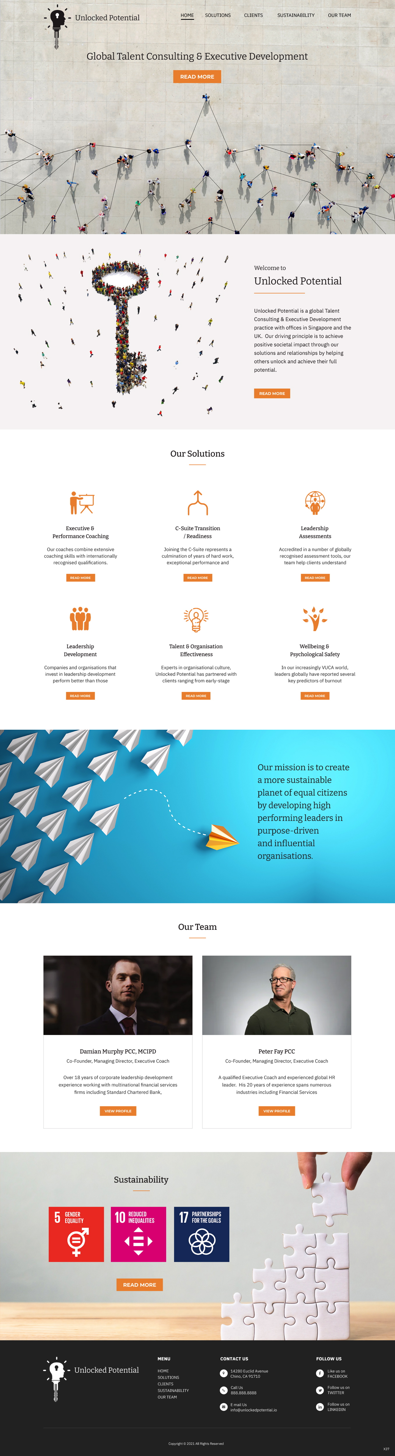 Web Design by pb for Unlocked Potential | Design #27175482