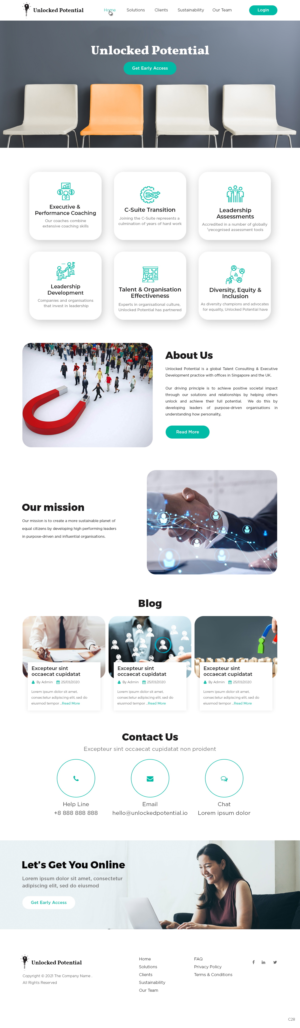 Diseño Web por pb para Unlocked Potential | Diseño: #27198567