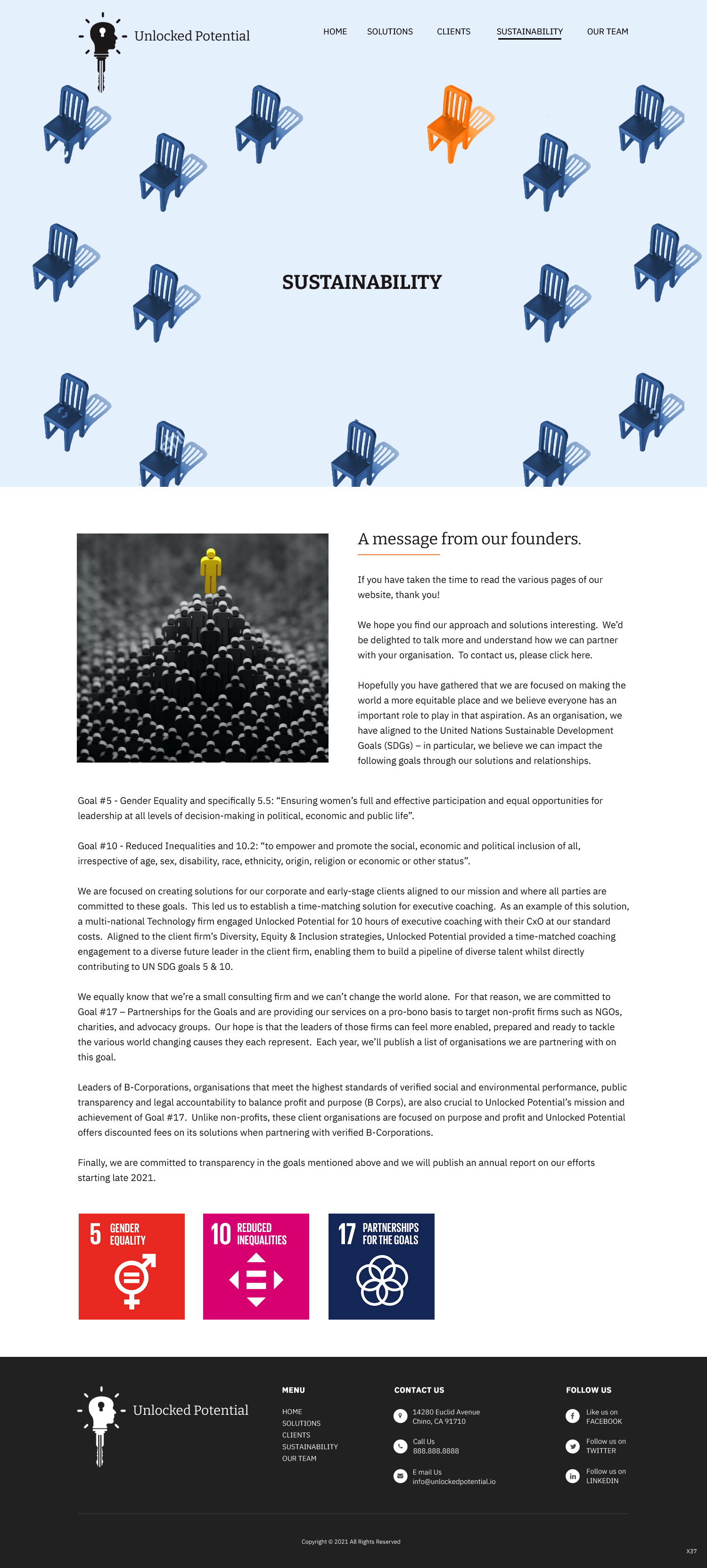 Web Design by pb for Unlocked Potential | Design #27224193