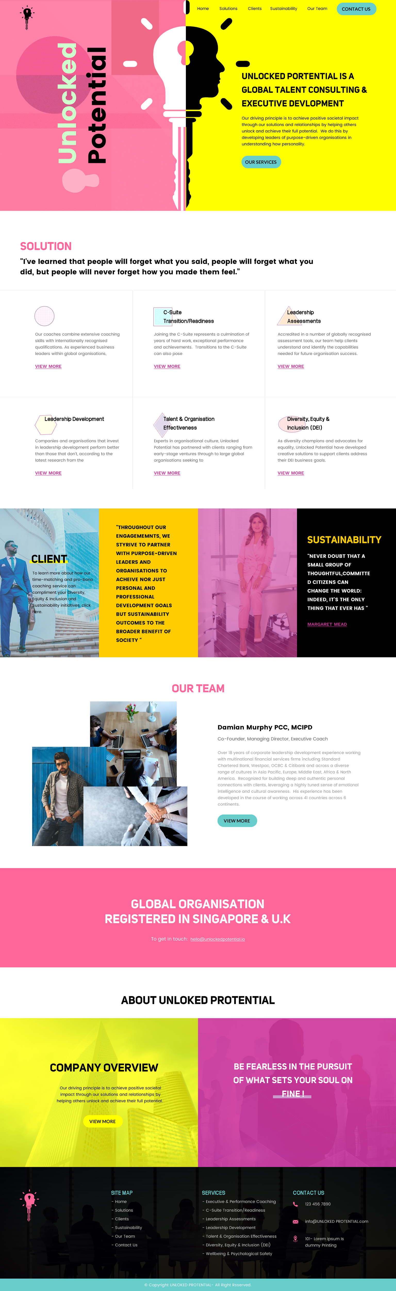 Web Design by rightway for Unlocked Potential | Design #27201450