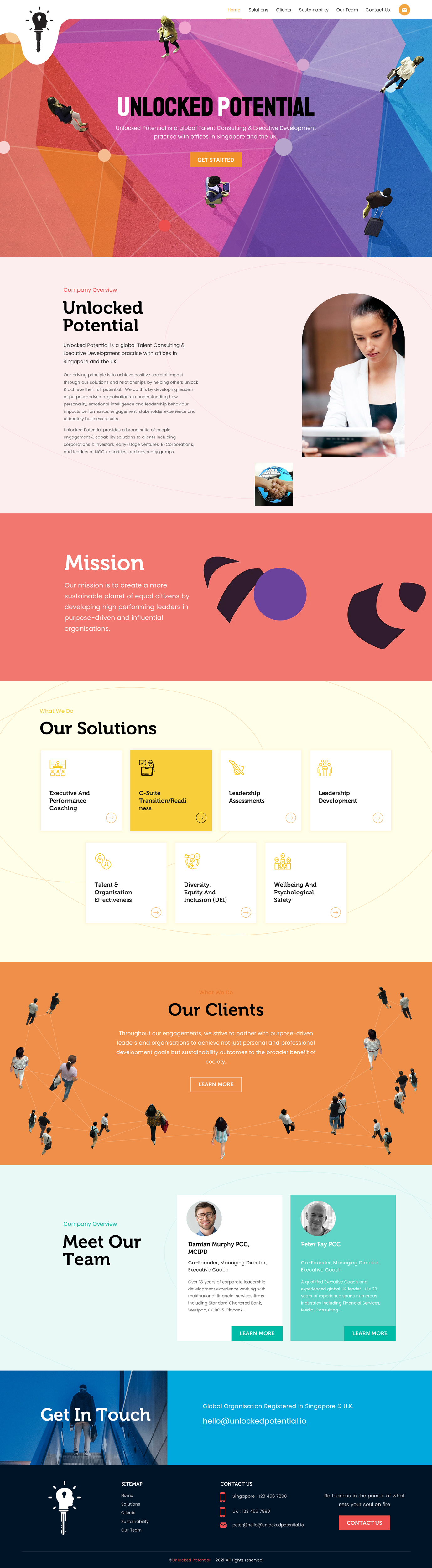 Web Design by rightway for Unlocked Potential | Design #27201691