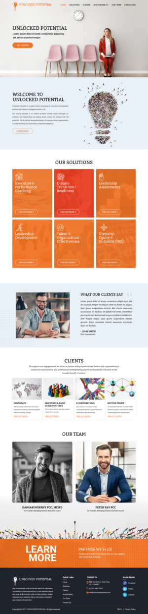 Diseño Web por Titan Eagle para Unlocked Potential | Diseño: #27193873