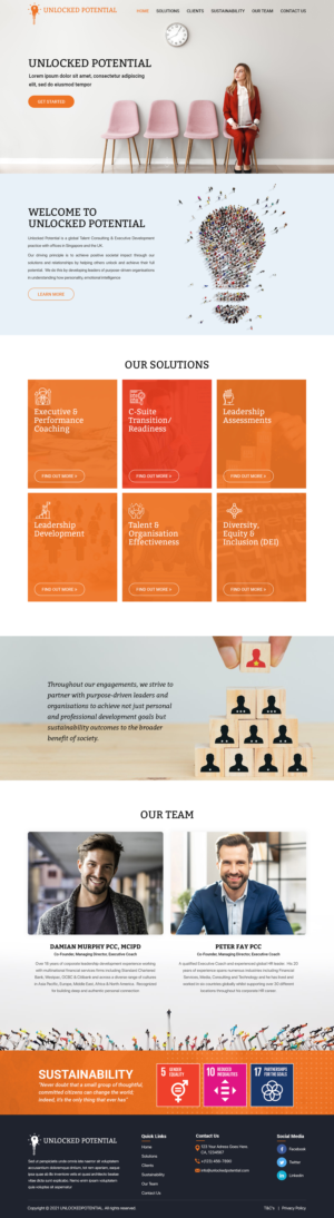 Unlocked Potential, Stationery and Logo Design | Diseño Web por Titan Eagle